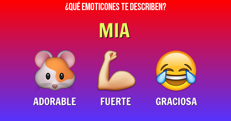 Que emoticones describen a mia - Descubre cuáles emoticones te describen