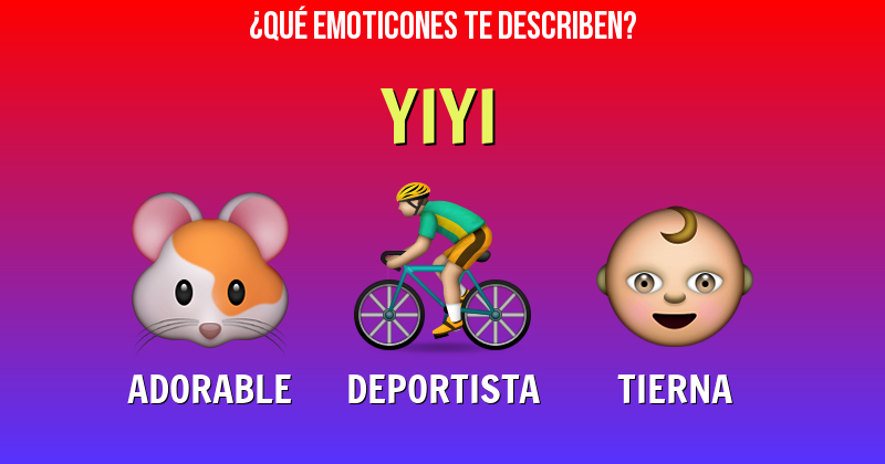 Que emoticones describen a yiyi - Descubre cuáles emoticones te describen