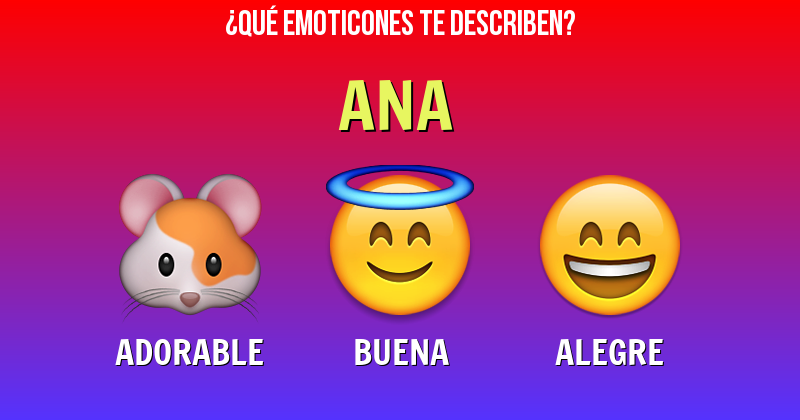 Que emoticones describen a ana - Descubre cuáles emoticones te describen