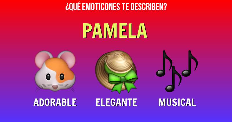 Que emoticones describen a pamela - Descubre cuáles emoticones te describen