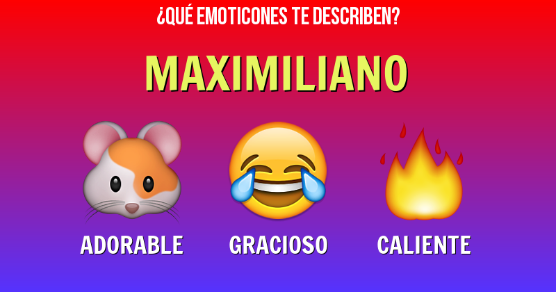 Que emoticones describen a maximiliano - Descubre cuáles emoticones te describen