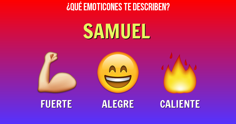 Que emoticones describen a samuel - Descubre cuáles emoticones te describen