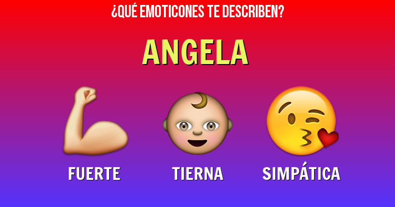 Que emoticones describen a angela - Descubre cuáles emoticones te describen