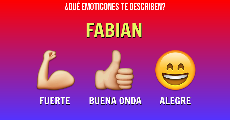 Que emoticones describen a fabian - Descubre cuáles emoticones te describen