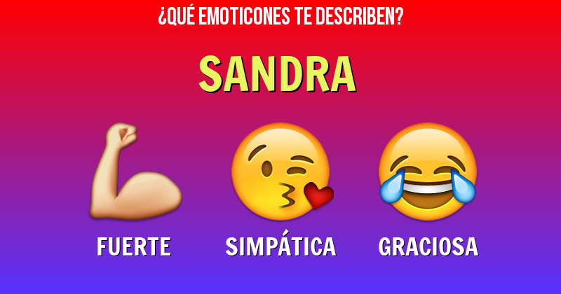 Que emoticones describen a sandra - Descubre cuáles emoticones te describen
