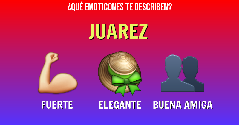 Que emoticones describen a juarez - Descubre cuáles emoticones te describen