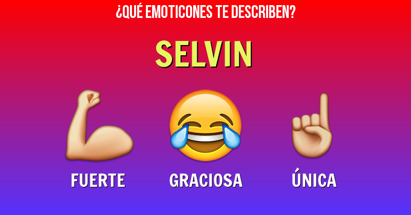Que emoticones describen a selvin - Descubre cuáles emoticones te describen