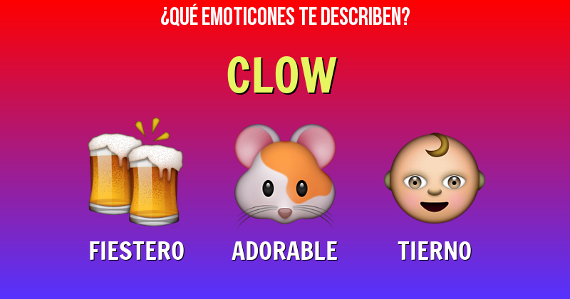 Que emoticones describen a clow - Descubre cuáles emoticones te describen