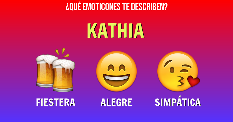 Que emoticones describen a kathia - Descubre cuáles emoticones te describen