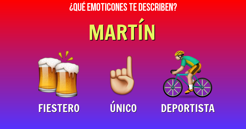 Que emoticones describen a martín - Descubre cuáles emoticones te describen
