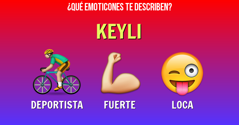 Que emoticones describen a keyli - Descubre cuáles emoticones te describen