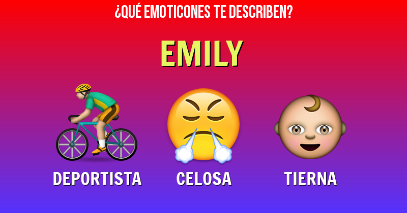 Que emoticones describen a emily - Descubre cuáles emoticones te describen