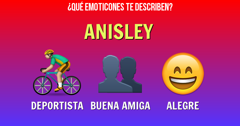 Que emoticones describen a anisley - Descubre cuáles emoticones te describen