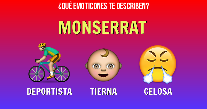 Que emoticones describen a monserrat - Descubre cuáles emoticones te describen