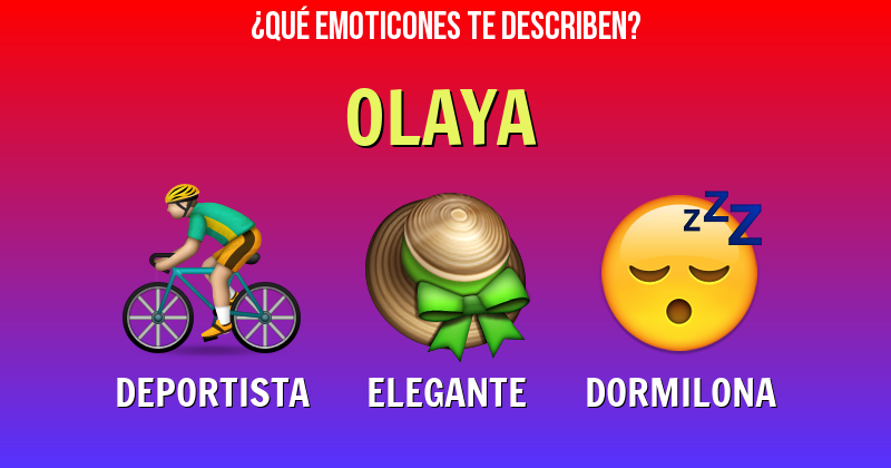 Que emoticones describen a olaya - Descubre cuáles emoticones te describen