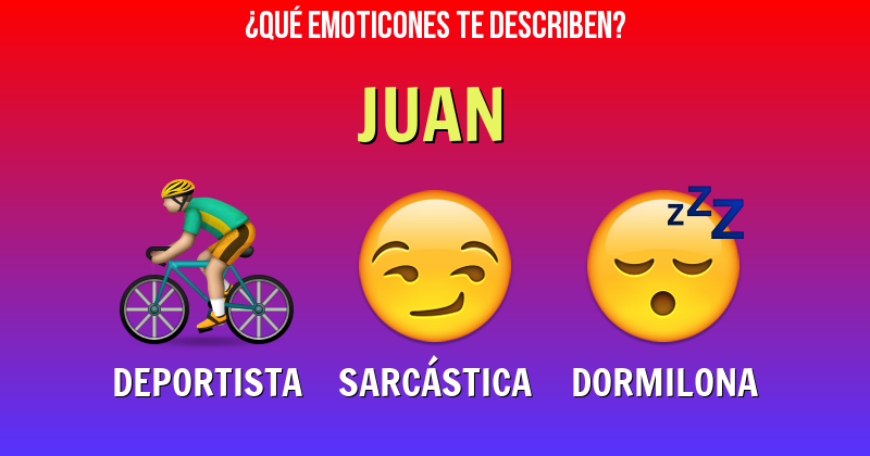 Que emoticones describen a juan - Descubre cuáles emoticones te describen