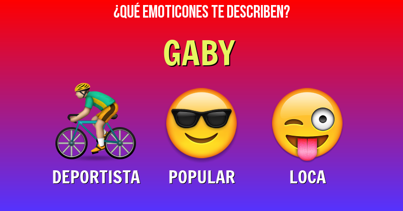 Que emoticones describen a gaby - Descubre cuáles emoticones te describen