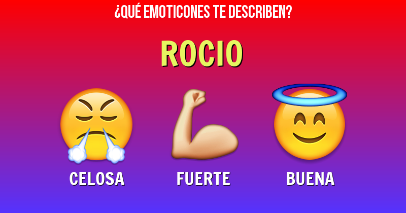 Que emoticones describen a rocio - Descubre cuáles emoticones te describen