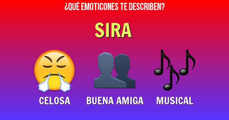 Que emoticones describen a sira - Descubre cuáles emoticones te describen