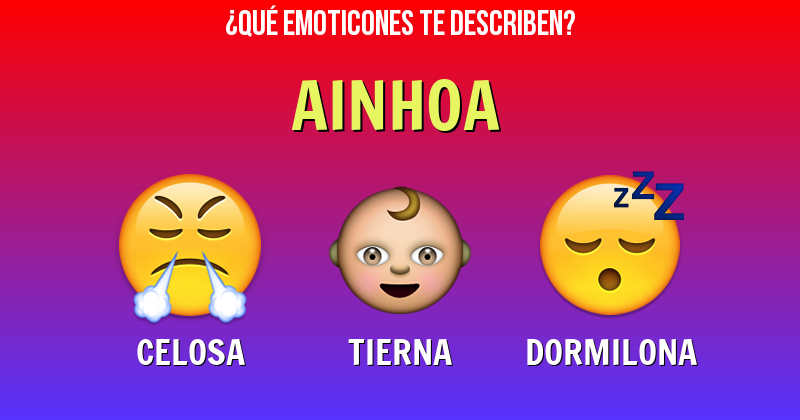 Que emoticones describen a ainhoa - Descubre cuáles emoticones te describen