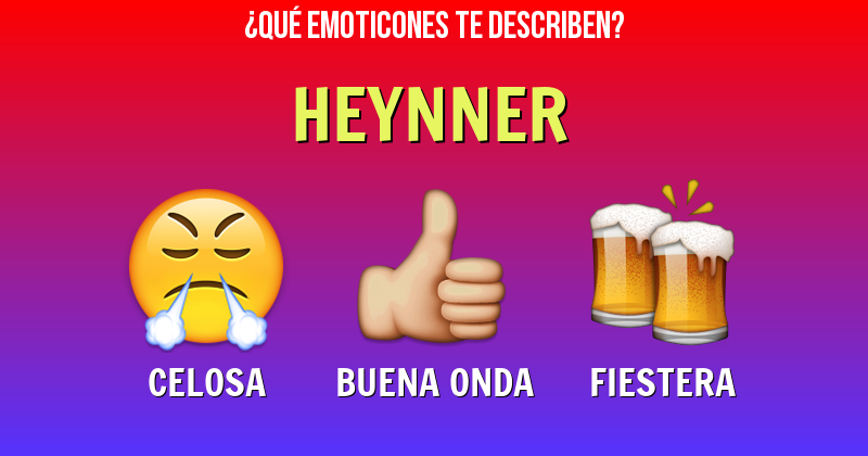 Que emoticones describen a heynner - Descubre cuáles emoticones te describen