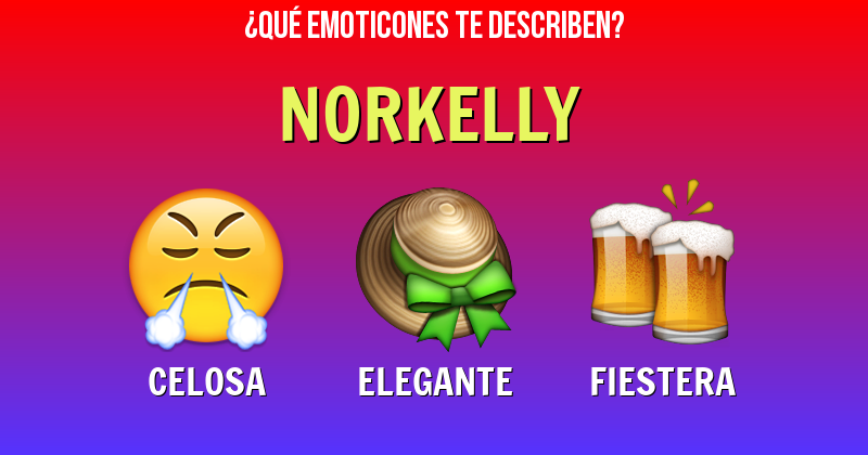 Que emoticones describen a norkelly - Descubre cuáles emoticones te describen
