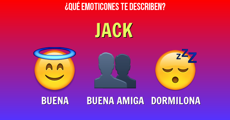 Que emoticones describen a jack - Descubre cuáles emoticones te describen
