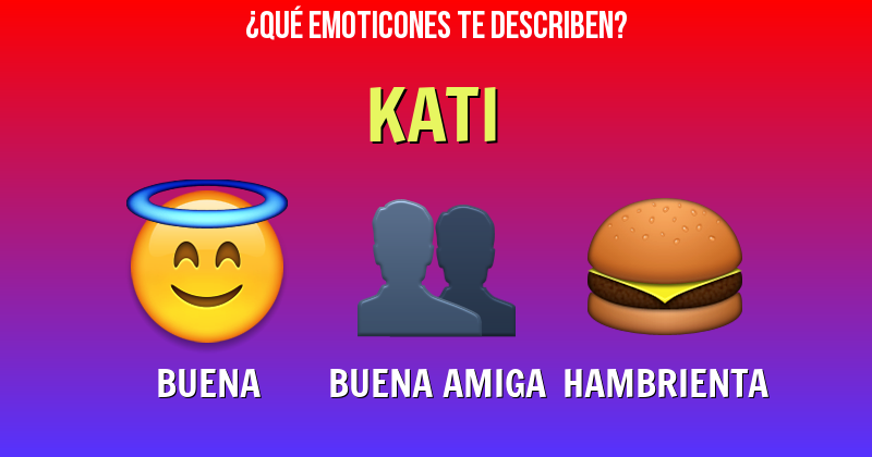Que emoticones describen a kati - Descubre cuáles emoticones te describen