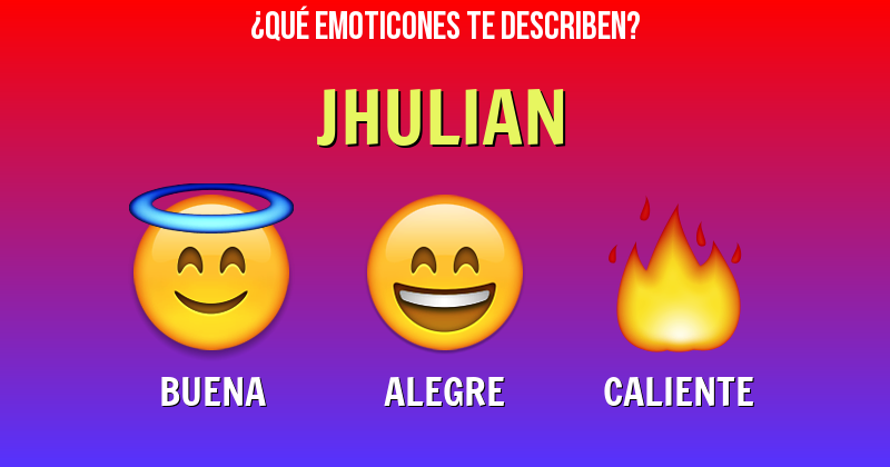 Que emoticones describen a jhulian - Descubre cuáles emoticones te describen