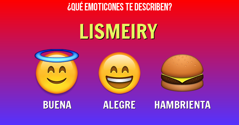 Que emoticones describen a lismeiry - Descubre cuáles emoticones te describen