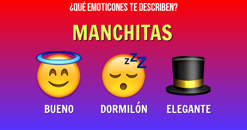 Que emoticones describen a manchitas - Descubre cuáles emoticones te describen