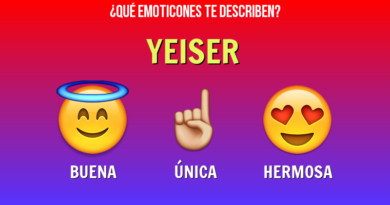 Que emoticones describen a yeiser - Descubre cuáles emoticones te describen