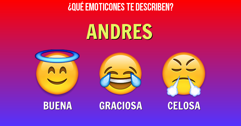 Que emoticones describen a andres - Descubre cuáles emoticones te describen