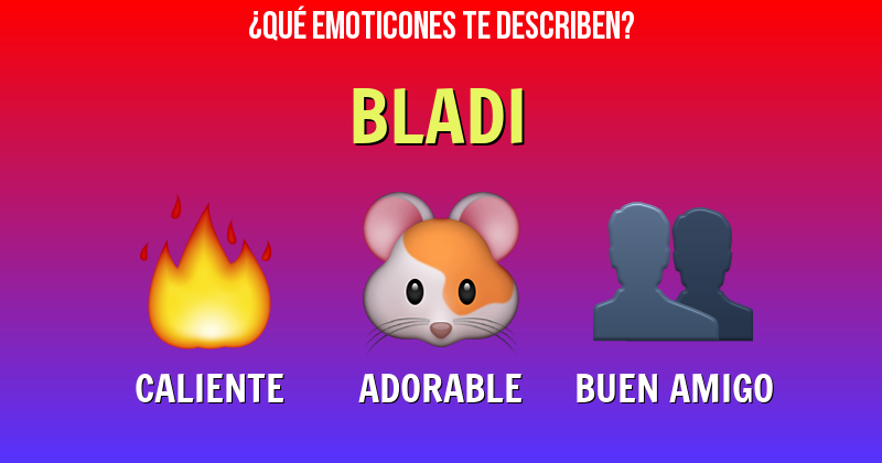 Que emoticones describen a bladi - Descubre cuáles emoticones te describen