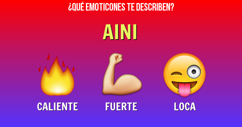 Que emoticones describen a aini - Descubre cuáles emoticones te describen