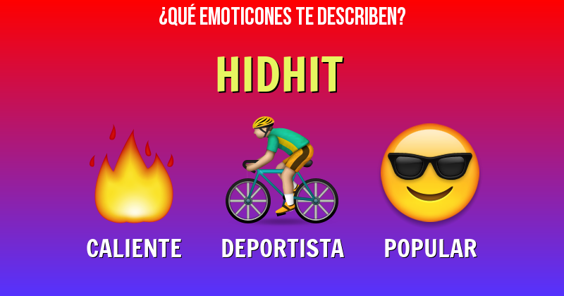Que emoticones describen a hidhit - Descubre cuáles emoticones te describen