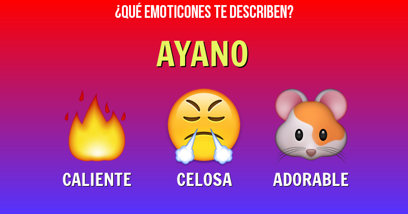 Que emoticones describen a ayano - Descubre cuáles emoticones te describen