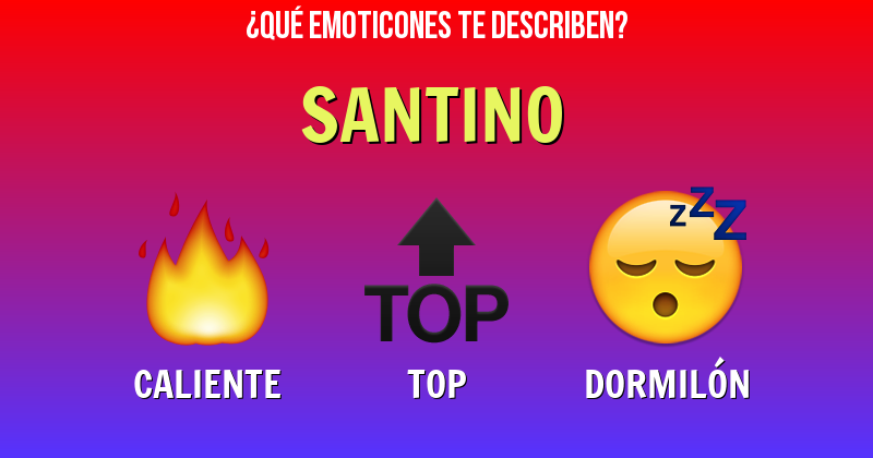 Que emoticones describen a santino - Descubre cuáles emoticones te describen