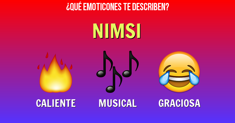 Que emoticones describen a nimsi - Descubre cuáles emoticones te describen