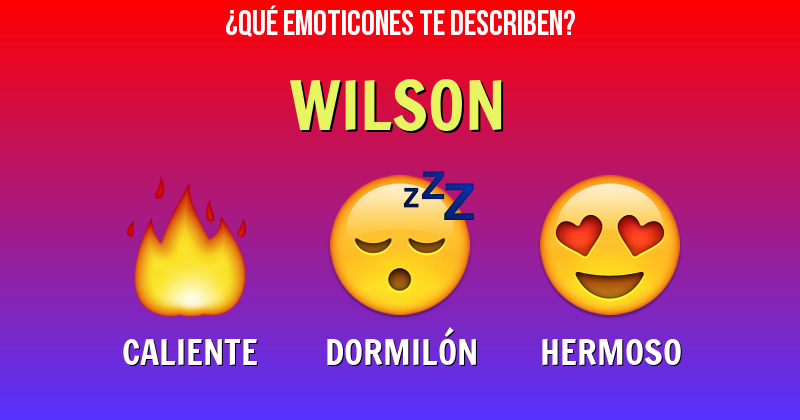 Que emoticones describen a wilson - Descubre cuáles emoticones te describen