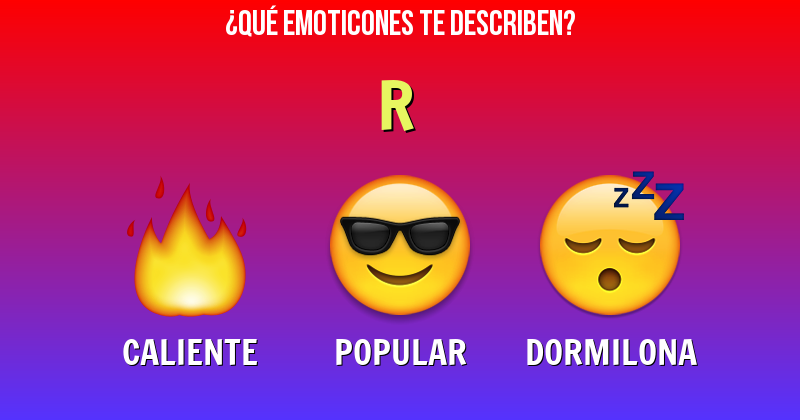 Que emoticones describen a r - Descubre cuáles emoticones te describen