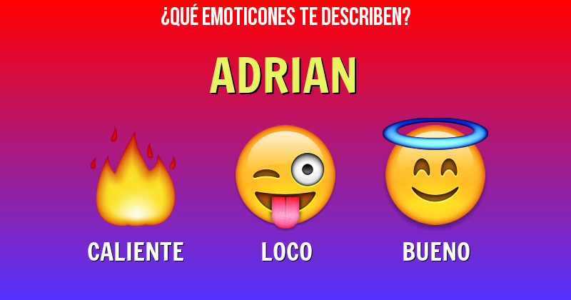 Que emoticones describen a adrian - Descubre cuáles emoticones te describen
