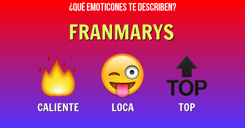 Que emoticones describen a franmarys - Descubre cuáles emoticones te describen