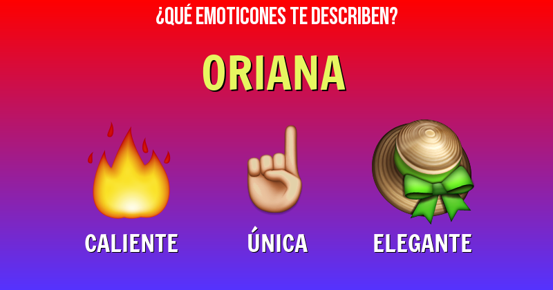 Que emoticones describen a oriana - Descubre cuáles emoticones te describen