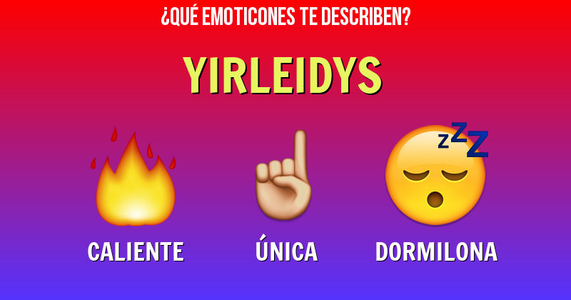 Que emoticones describen a yirleidys - Descubre cuáles emoticones te describen