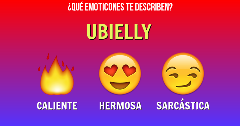 Que emoticones describen a ubielly - Descubre cuáles emoticones te describen