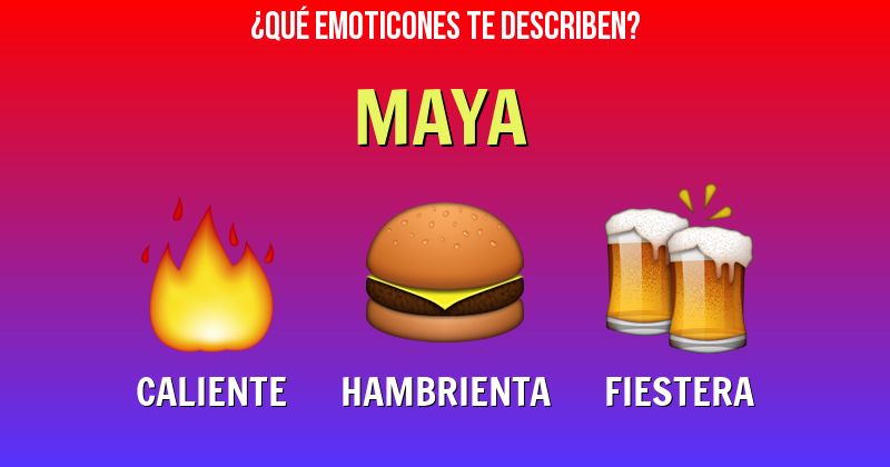 Que emoticones describen a maya - Descubre cuáles emoticones te describen