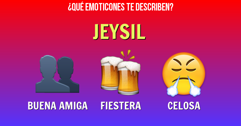 Que emoticones describen a jeysil - Descubre cuáles emoticones te describen