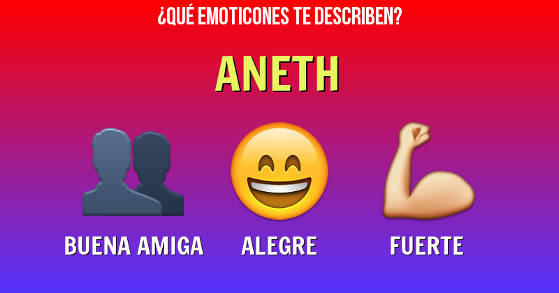 Que emoticones describen a aneth - Descubre cuáles emoticones te describen