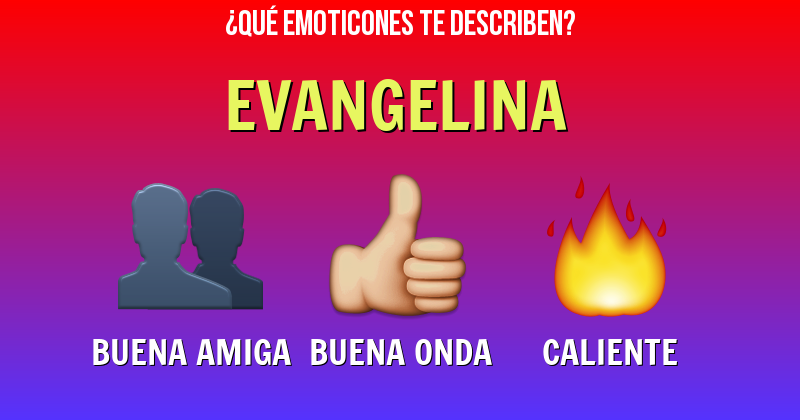 Que emoticones describen a evangelina - Descubre cuáles emoticones te describen